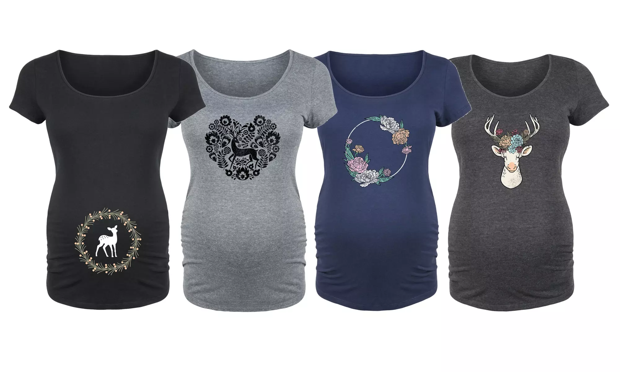 Bloom Maternity: Rustic Woodland Tee - Primary Image