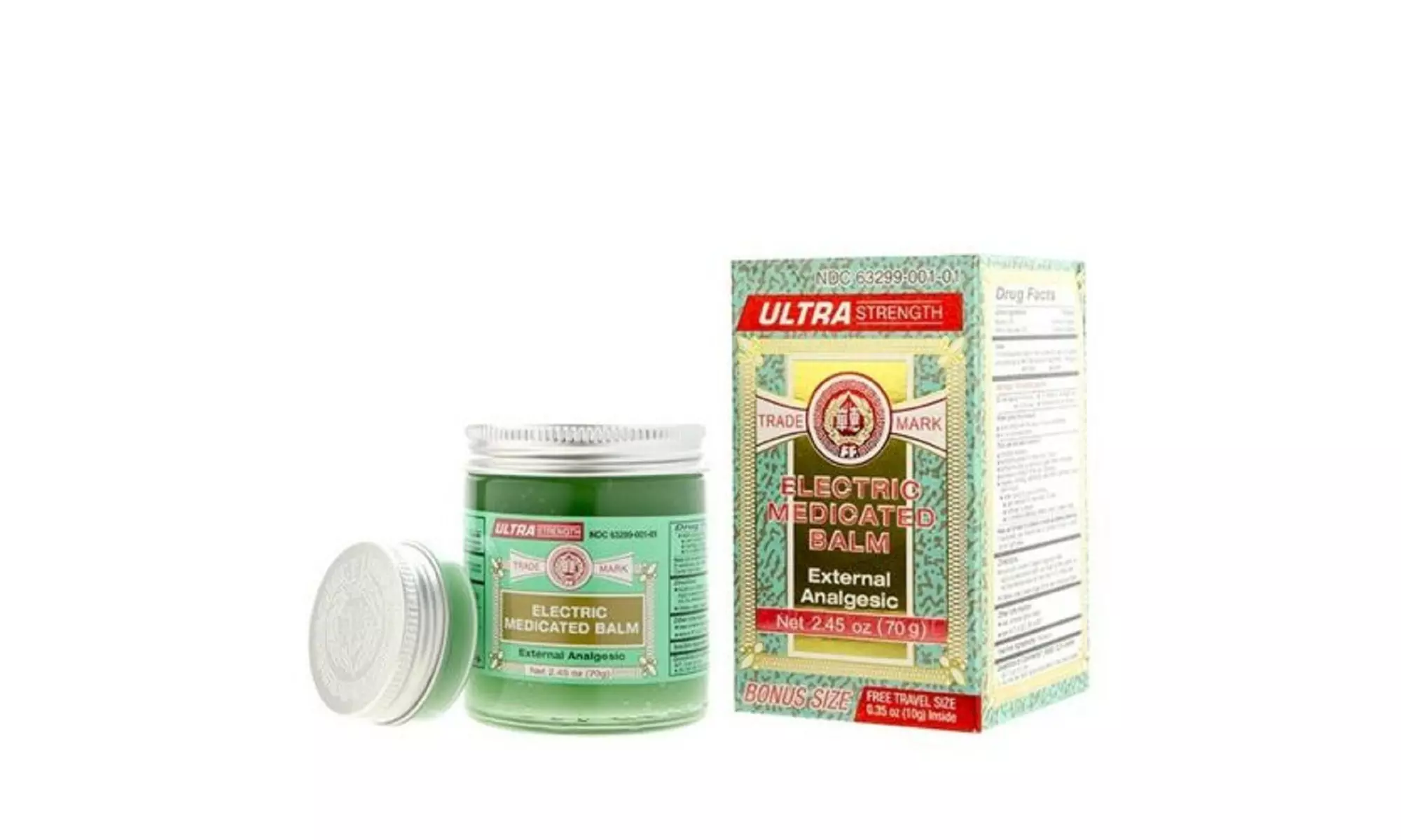 Electric Medicated Balm External Analgesic Pain Relief 2.45 Oz W/0.35 Oz. Free - Primary Image