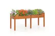 Costway Outdoor Wooden Raised Garden Bed with Divider Panel - Second Medium