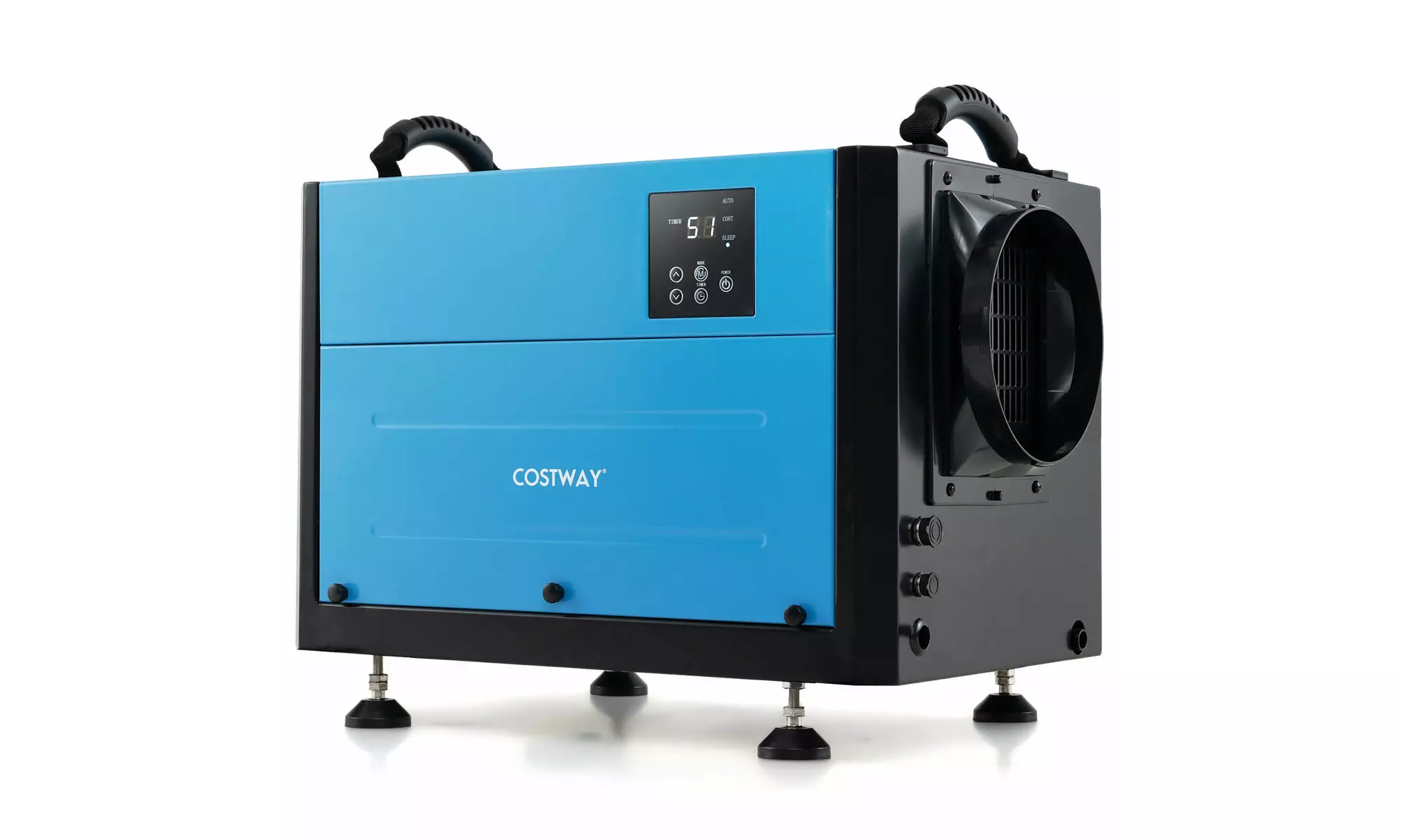 Costway Crawl Space Dehumidifier Commercial Dehumidifier w/ 3 Modes & 24H Timer