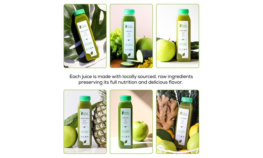 Image 2: Raw Fountain Green Juice Cleanse Detox – 1, 3, 5 or 7 Day