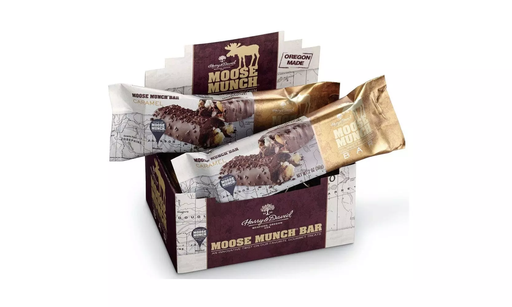 Harry & David Caramel Chocolate Moose Munch 2 Oz Bar 6ct Box - Primary Image