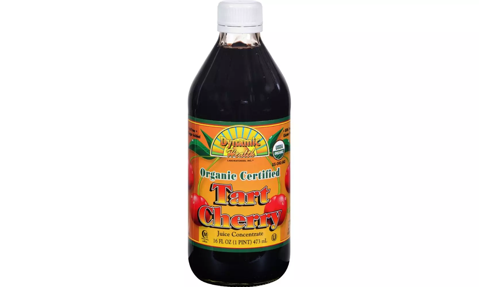 Organic Certified Tart Cherry Juice Concentrate ( 1 - 16 oz bottles ) - Primary Image