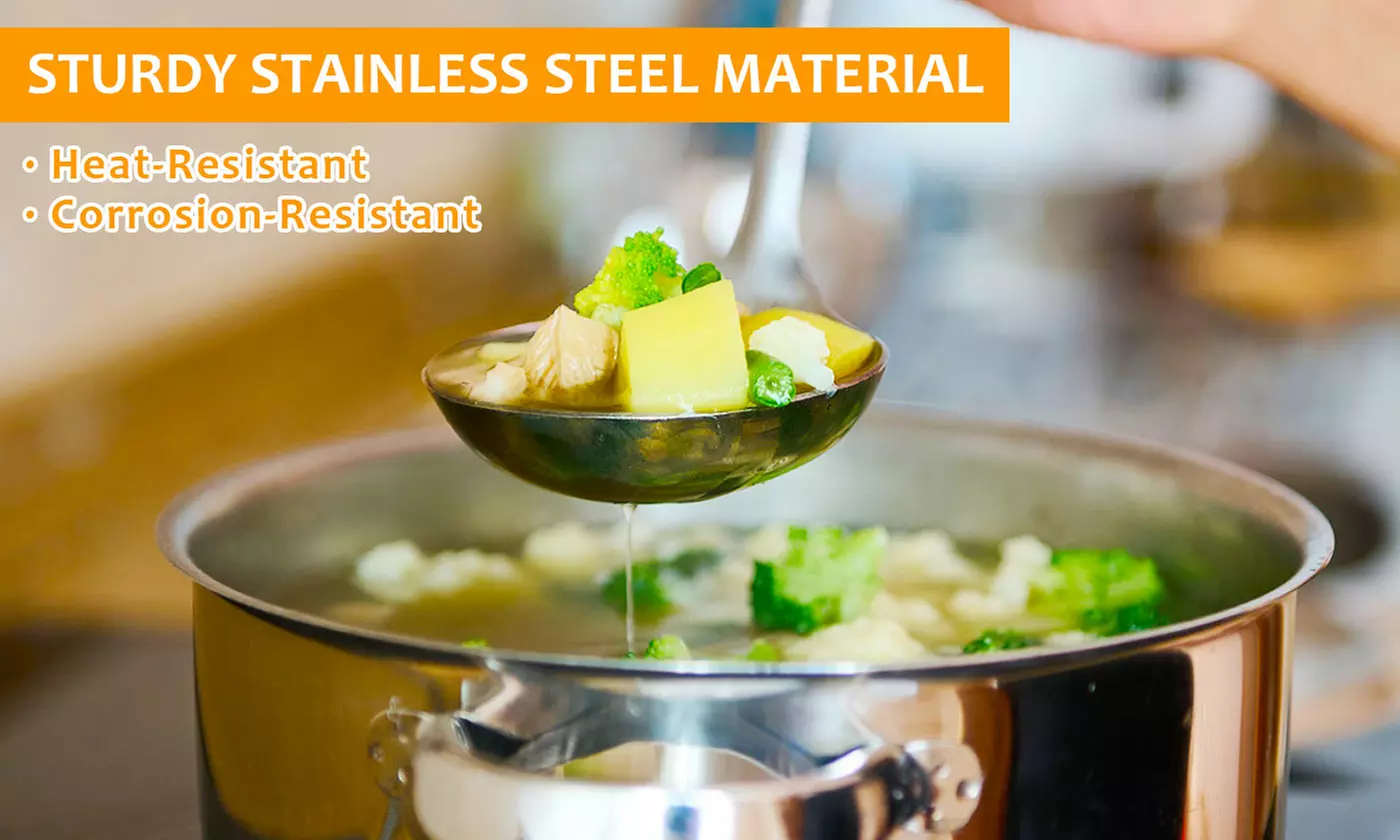 Set of 5 Stainless Steel Heat Resistant Kitchen Gadgets Utensil Set