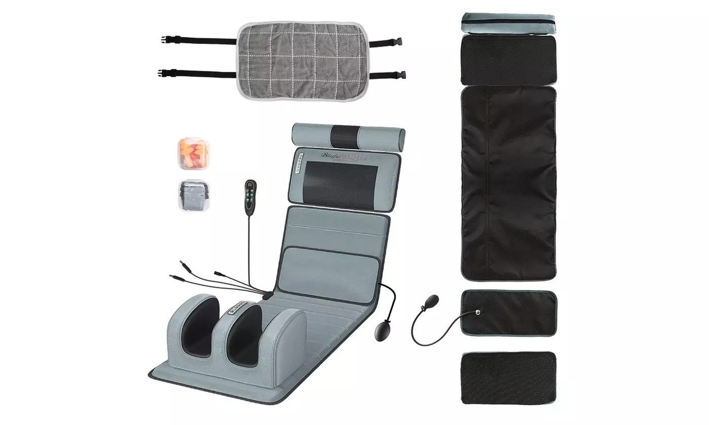 iMounTEK Full Body Massage Mat with Heat, Neck & Foot Massagers