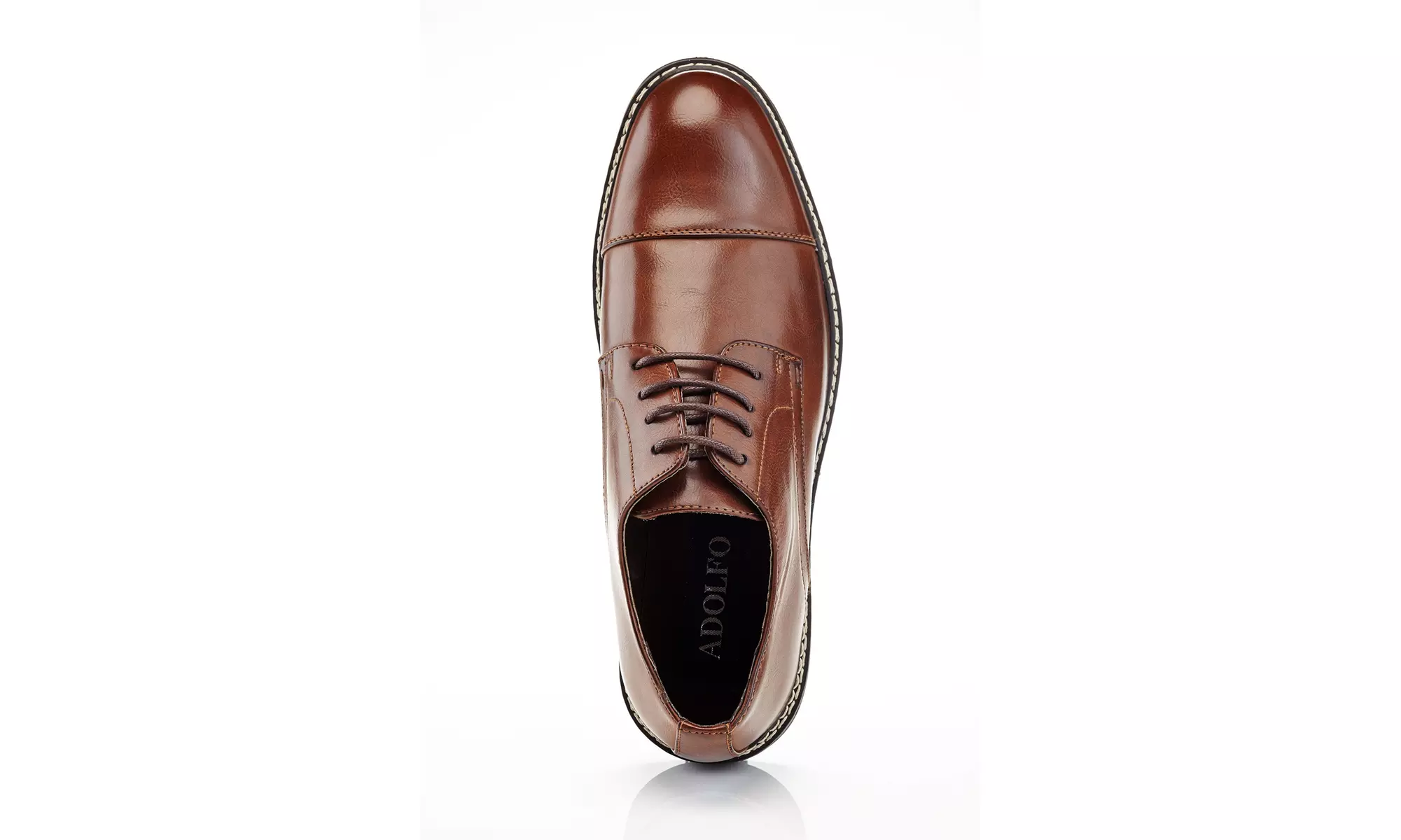 Adolfo Men's Cap-Toe Lace-Up Dress Shoes Multiple Styles