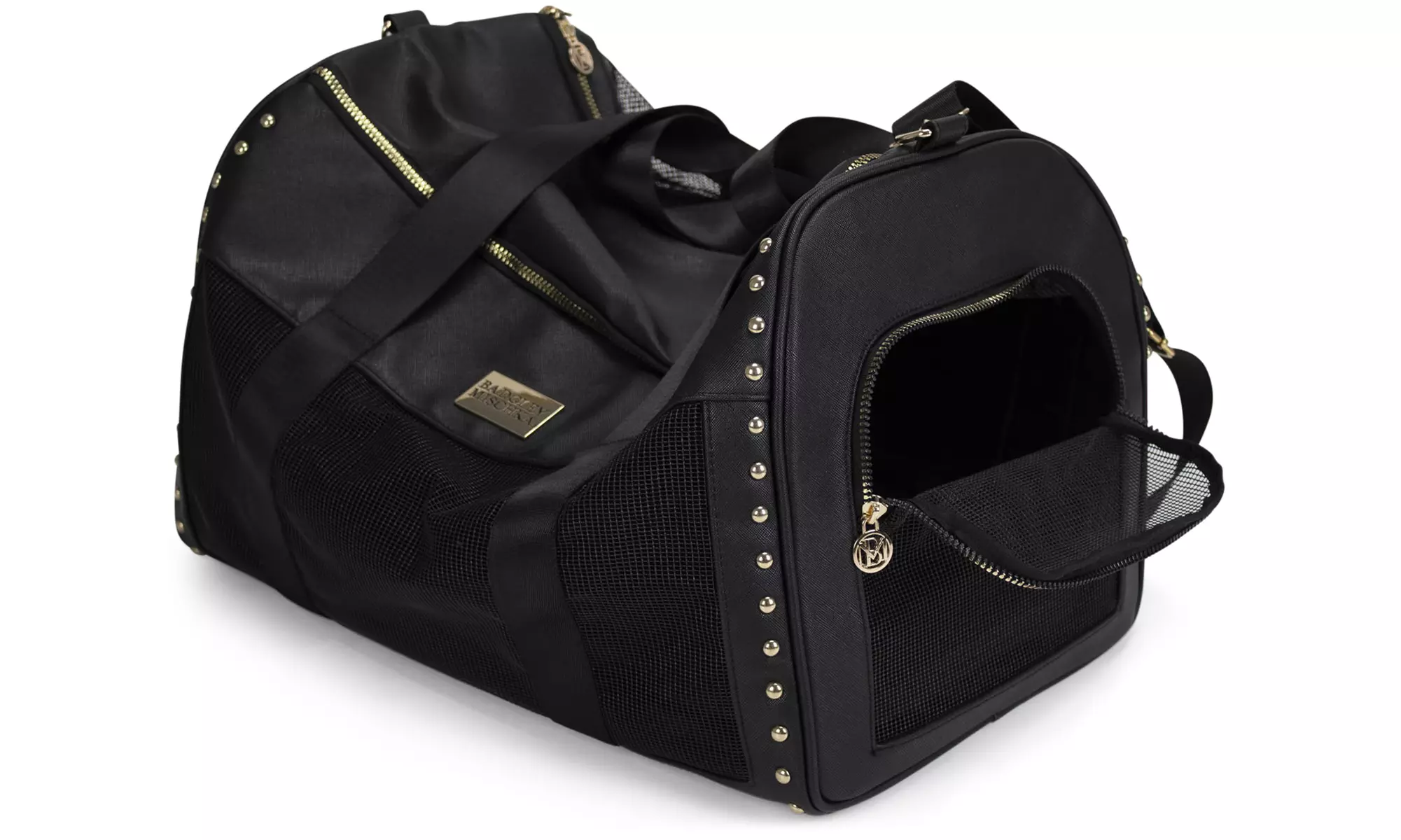 BADGLEY MISCHKA Cali Vegan Leather and Mesh Pet Carrier - Primary Image