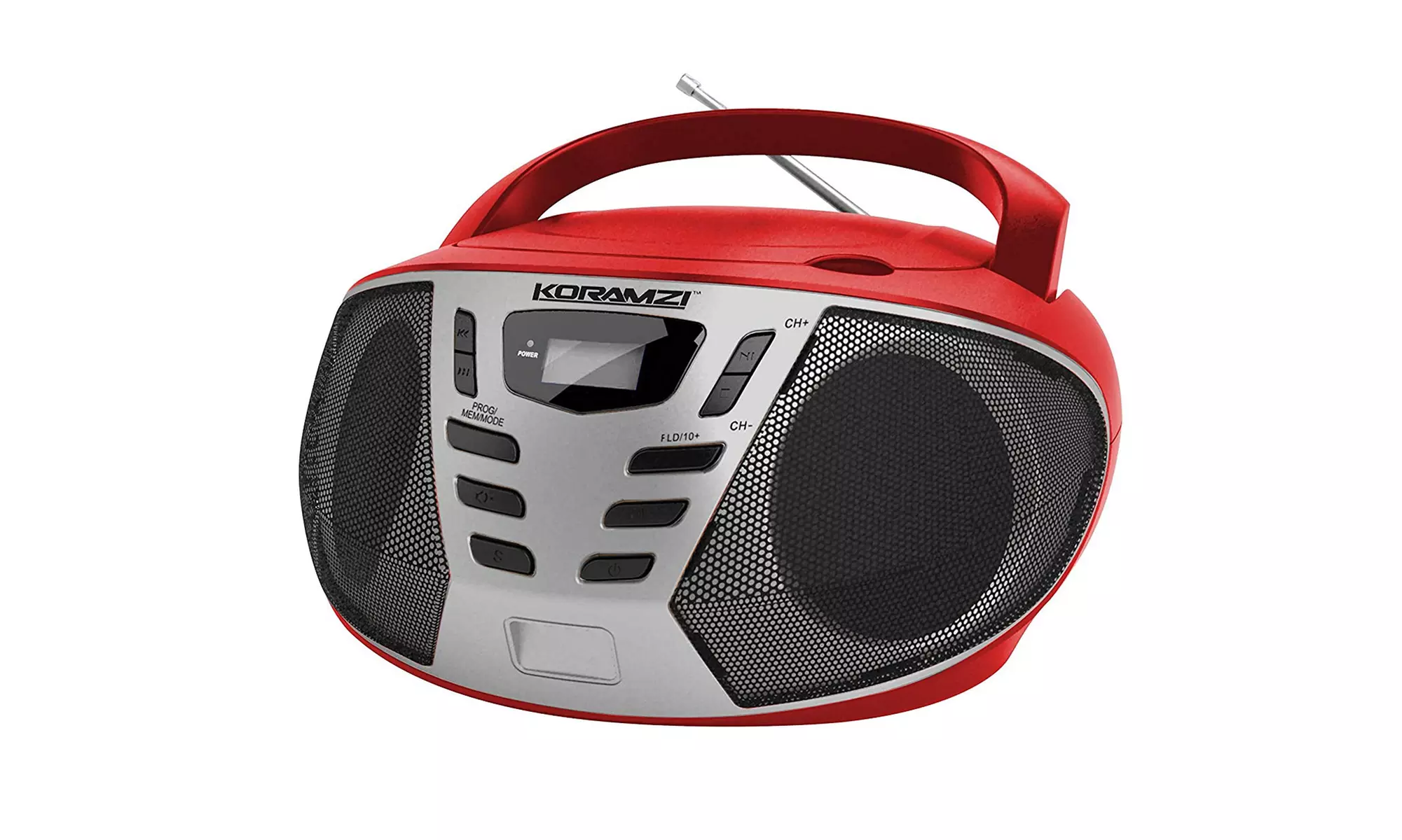 KORAMZI Sports Portable CD Boombox AM/FM Radio, Top Loading CD Player  - Primary Image