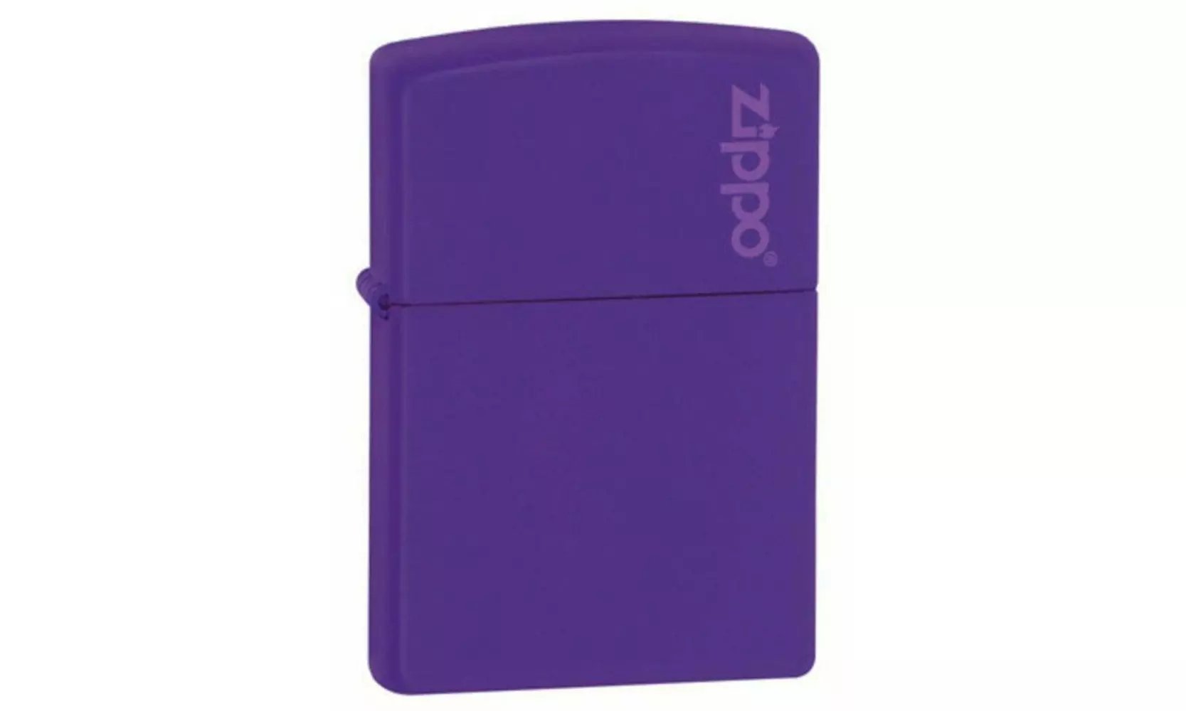 Zippo Purple Matte w/ Logo Lighter, Regular Classic #237ZL - Primary Image