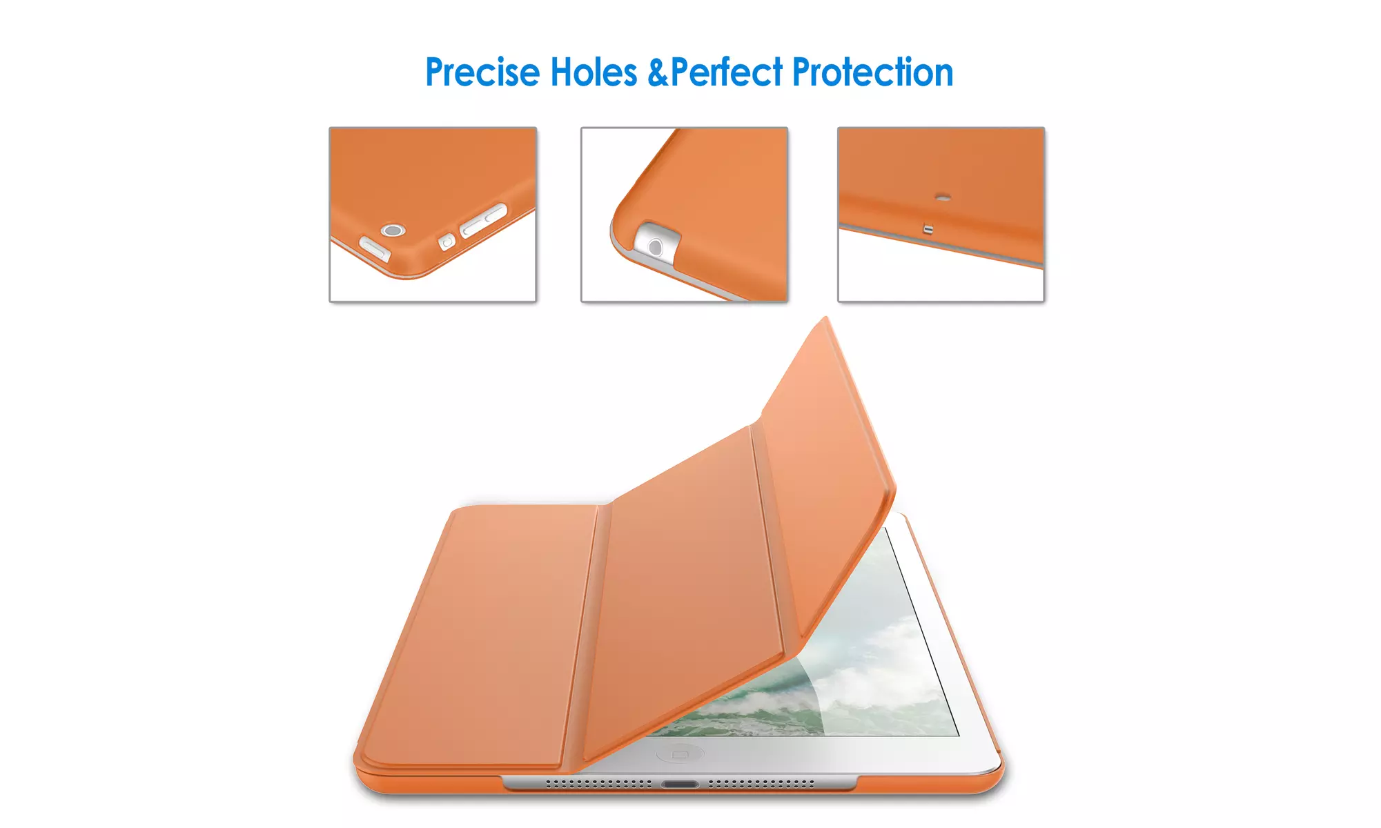 JETech Case for Apple iPad Mini 1 2 3, Hard Back Shell Soft-Touch Stand Cover