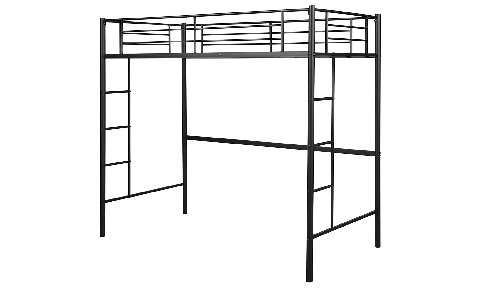 Costway Twin Loft Bed Metal Bunk Ladder Beds Kids Bedroom Dorm - Primary Image