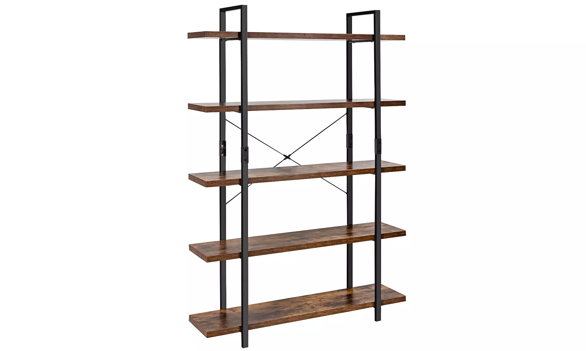 Costway 5-Tier Bookshelf Industrial Bookcase Open Storage Shelf Display Rack - Primary Image