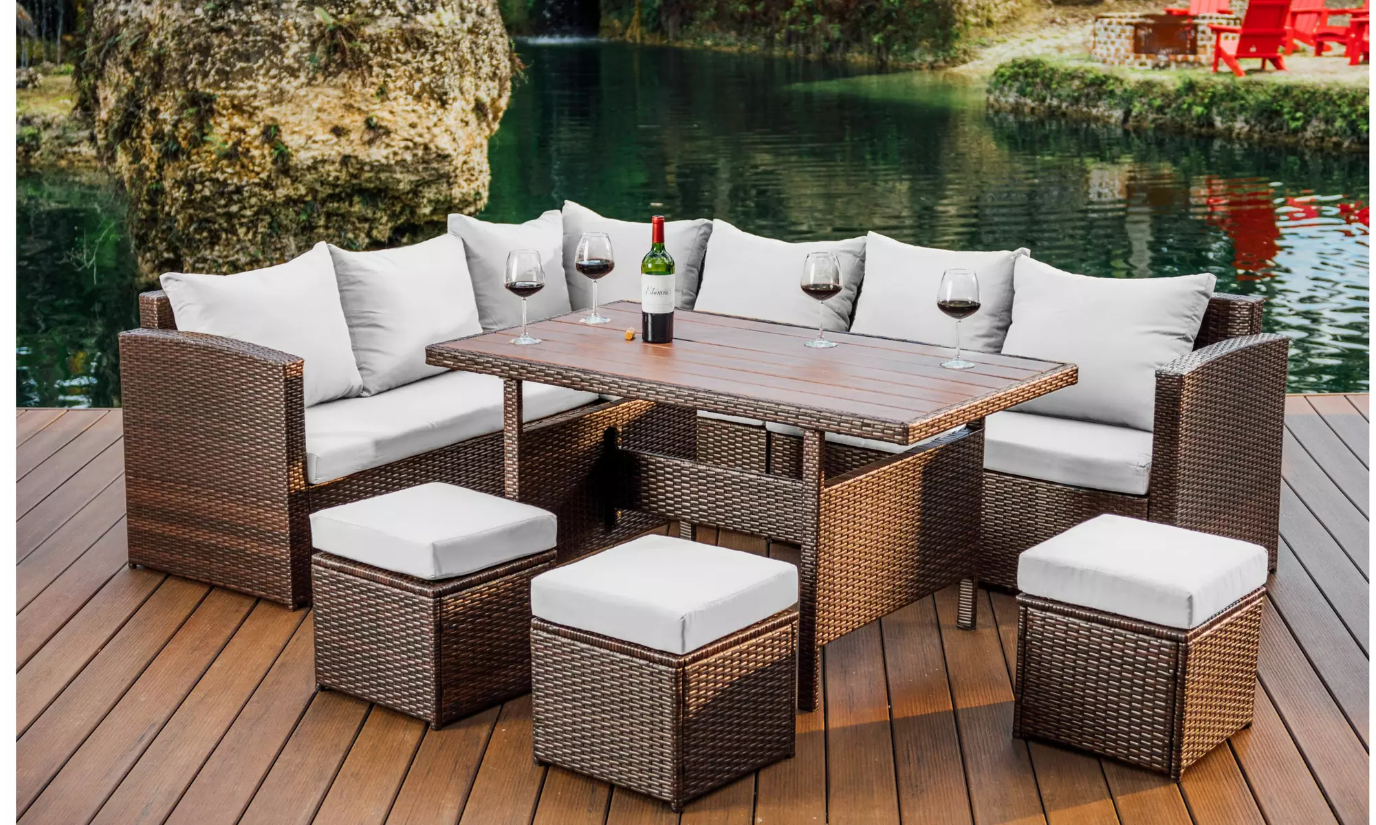 Nestl 7 Piece Outdoor Dining Set - Second Medium