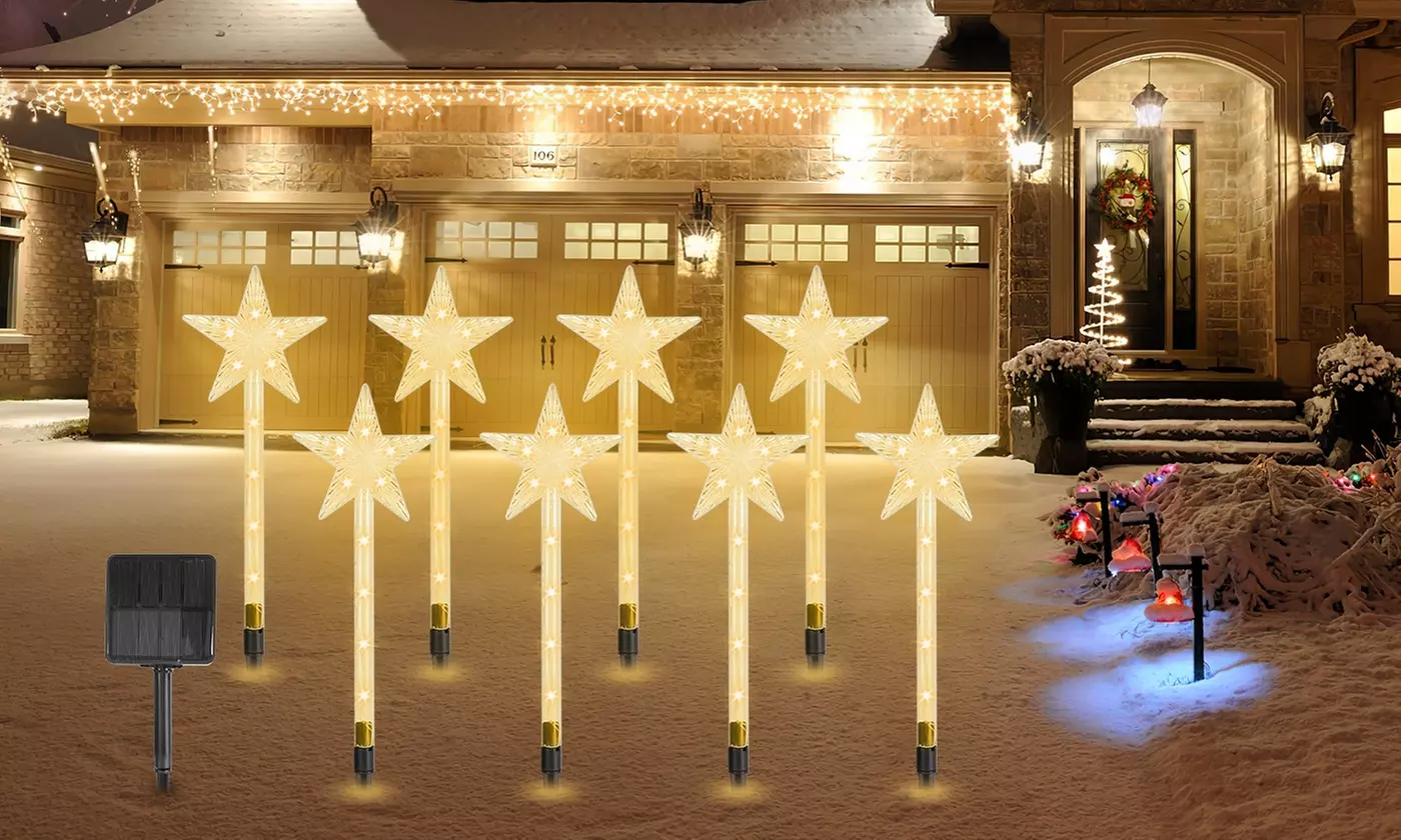 Christmas LED Lights - Snowman Family & Reindeer Family Holiday Decorations