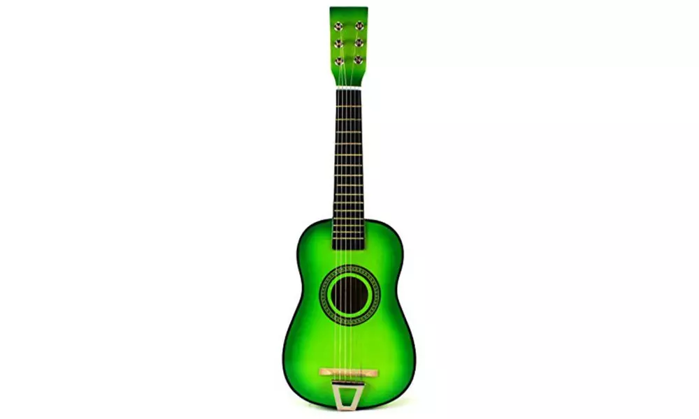 Fun Factory Classic Acoustic Beginner Children 6 String Toy Guitar (Light Green) - Primary Image