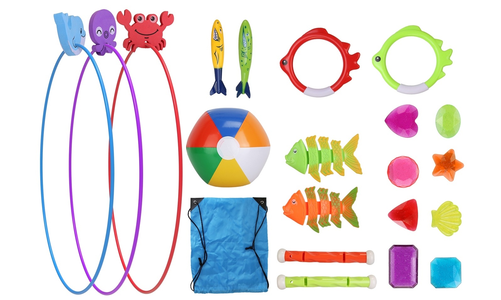  CoolWorld Swimming Pool Diving Toys Set Fun Swim and Dive Toys for Kids
