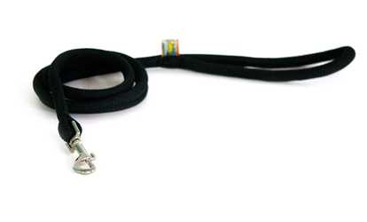 Yellow Dog Design BLK107LD 3/4 in. x 60 in. Black Round Braided Lead