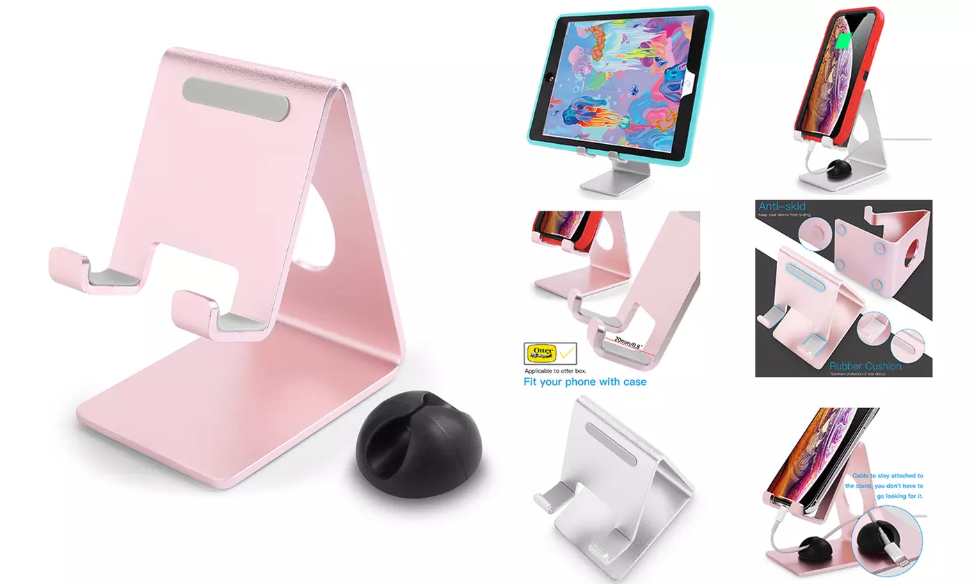 Universal Alloy Aluminium Stand Holder For iPad iPhone Samsung Tablet Andriod - Primary Image