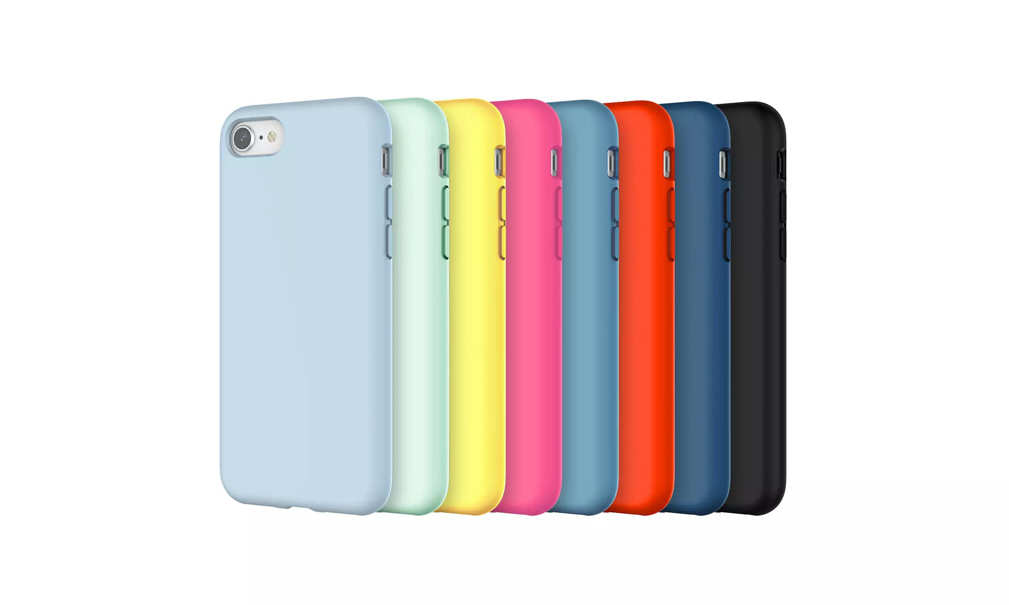 Silicone Case for iPhone 7/8, iPhone SE 3/2, Silky-Soft Touch Shockproof Case - Primary Image