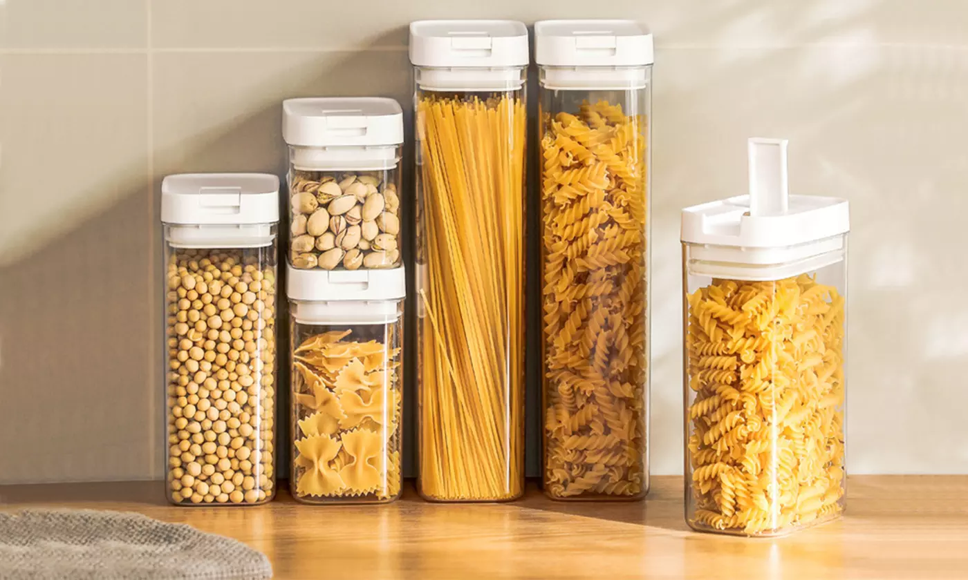 3PCS BPA Free Plastic Food Storage Containers with Lids Airtight