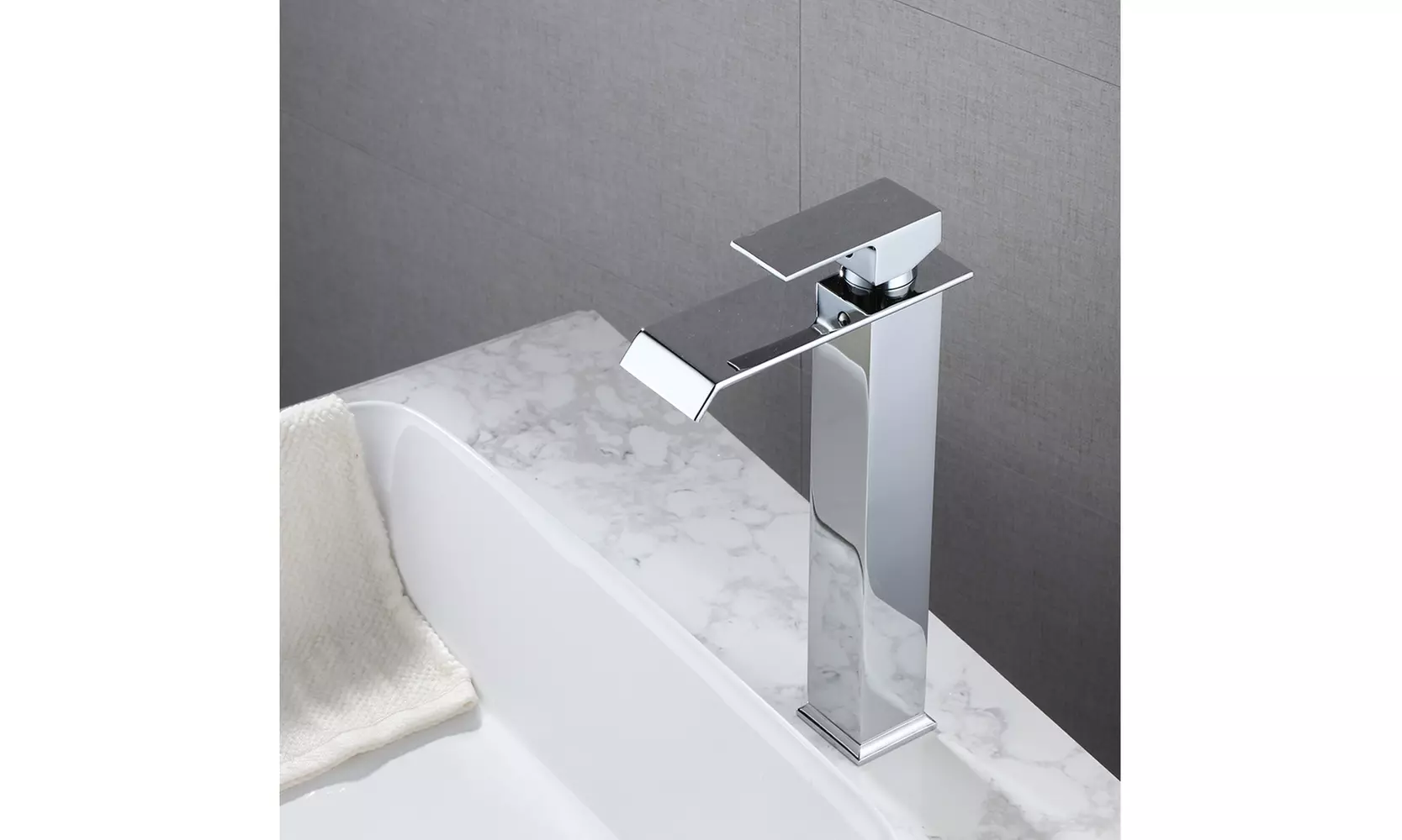 Single Hole Hot And Cold Single Control Bathroom Basin Waterfall Faucet - Second Medium