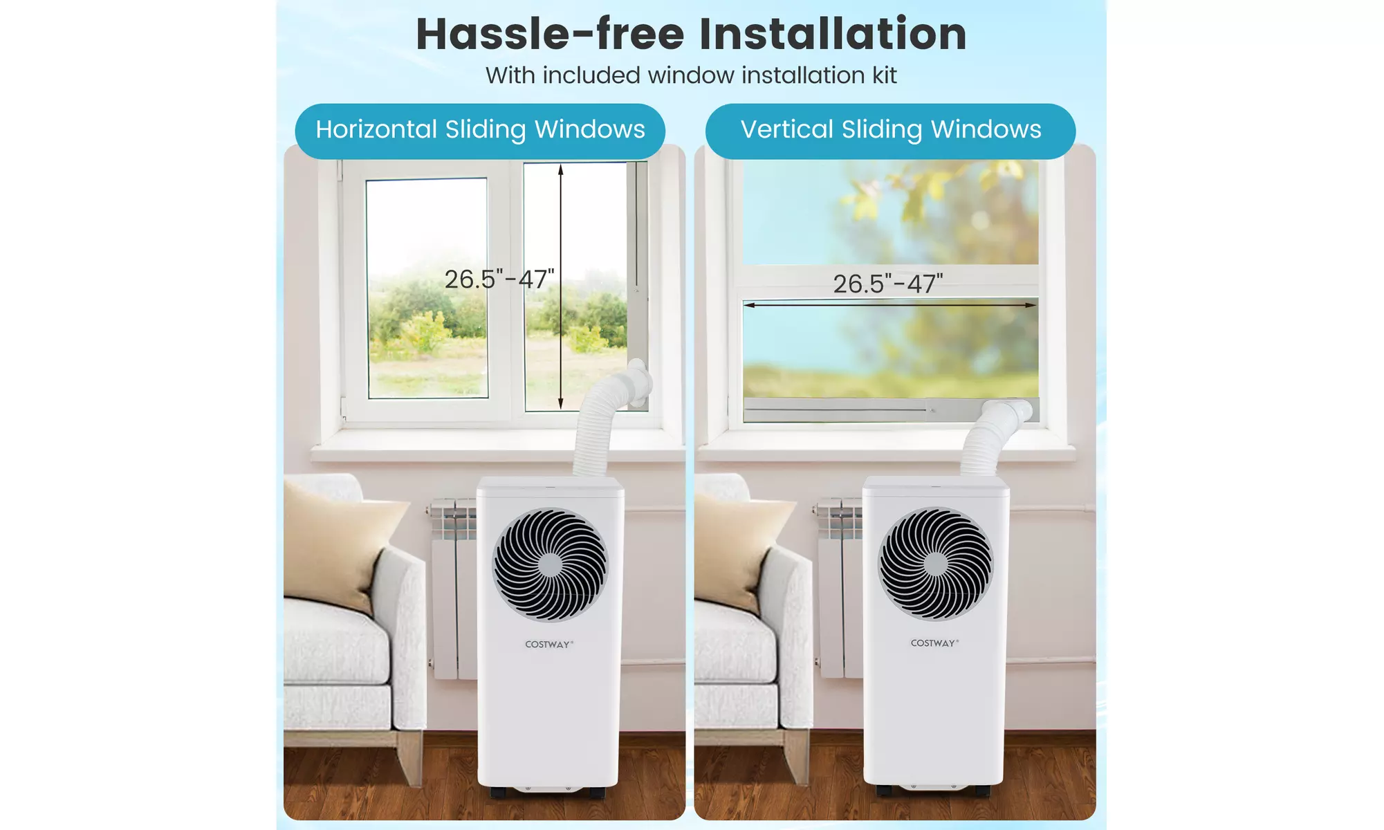 Costway Portable AC Unit with Fan & Dehumidifier