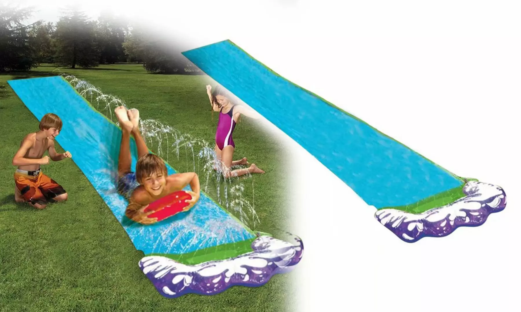 Lawn Water Slides Water Splash Slide Water Slide Garden Play Swimming Pool - Primary Image