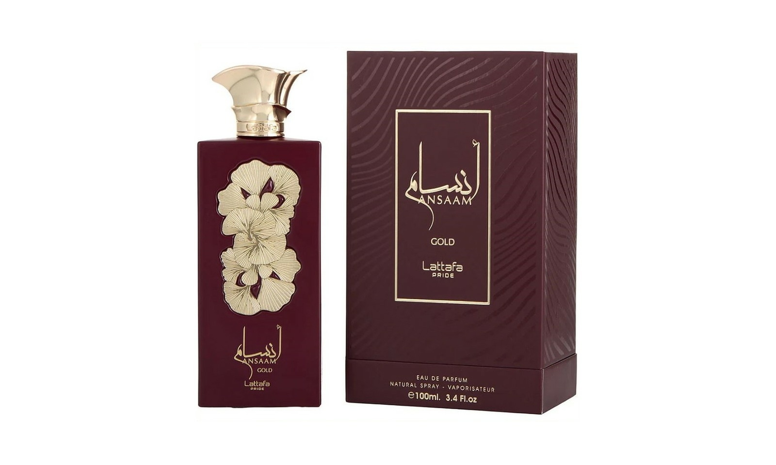 Ansaam Gold By Lattafa Pride Eau De Parfum Unisex 3.4 Fl. Oz.
