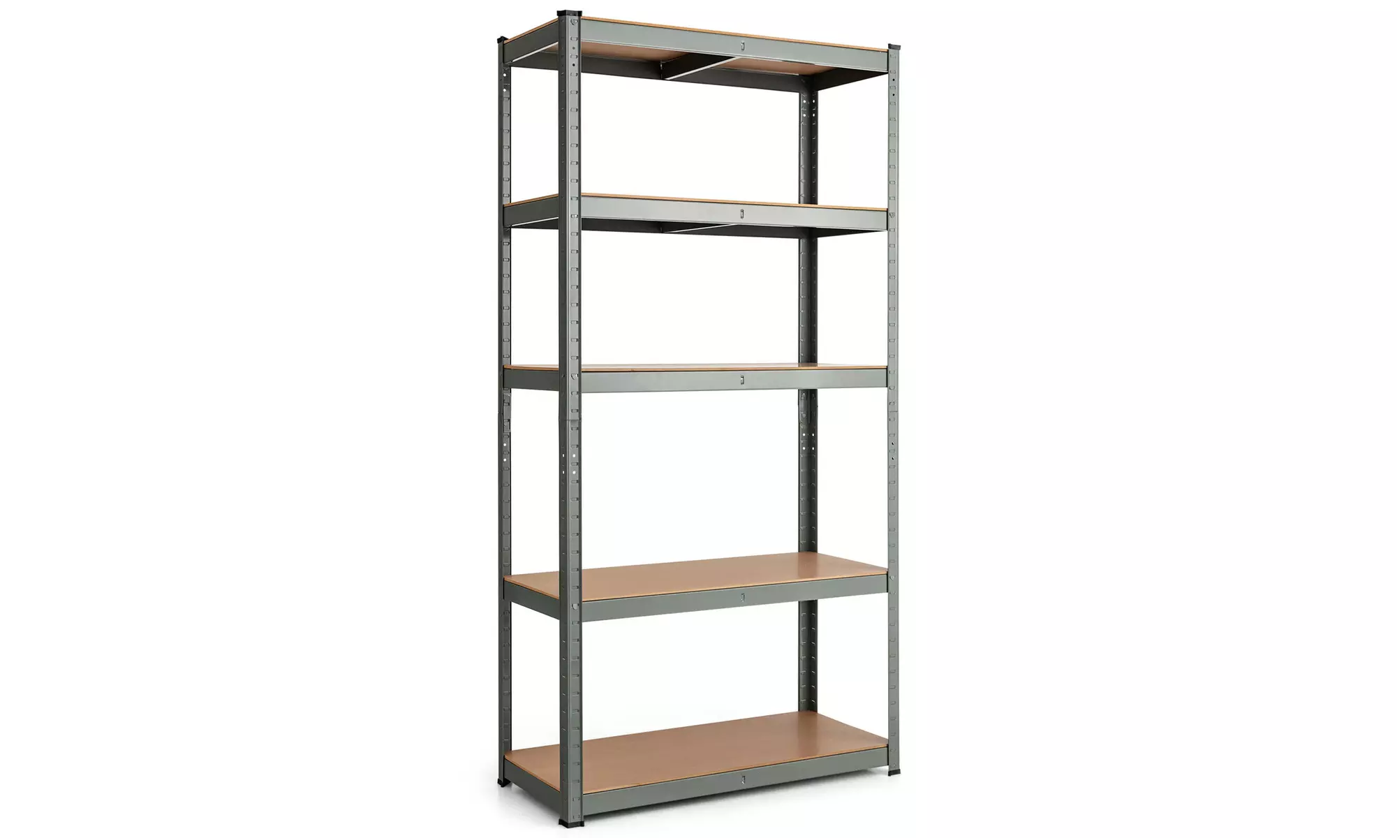 Costway Adjustable 36''x72'' Heavy Duty 5 Level Garage Tool Shelf 2000lbs Grey - Primary Image