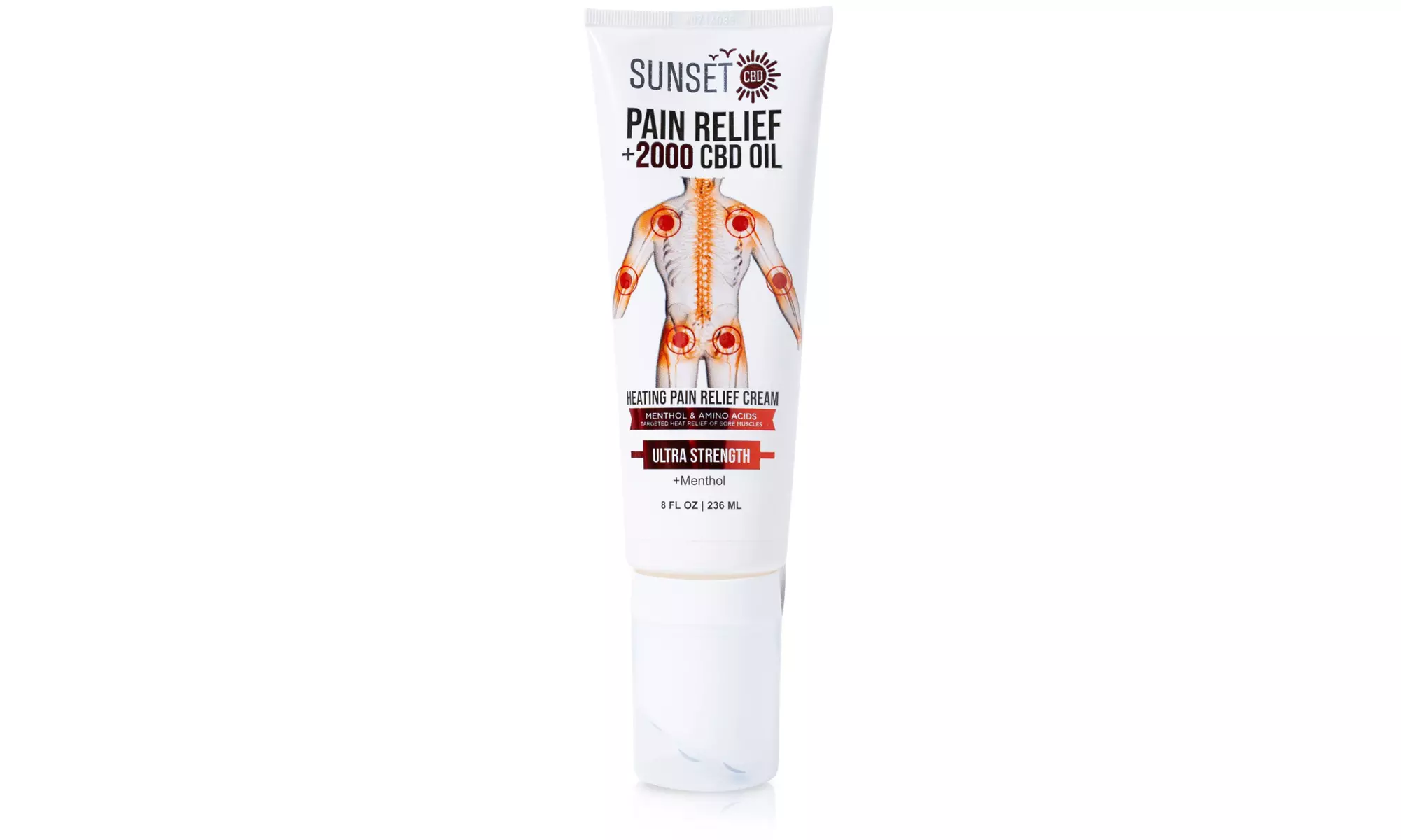 Sunset CBD Pain Relief Cream with Organic CBD & Menthol