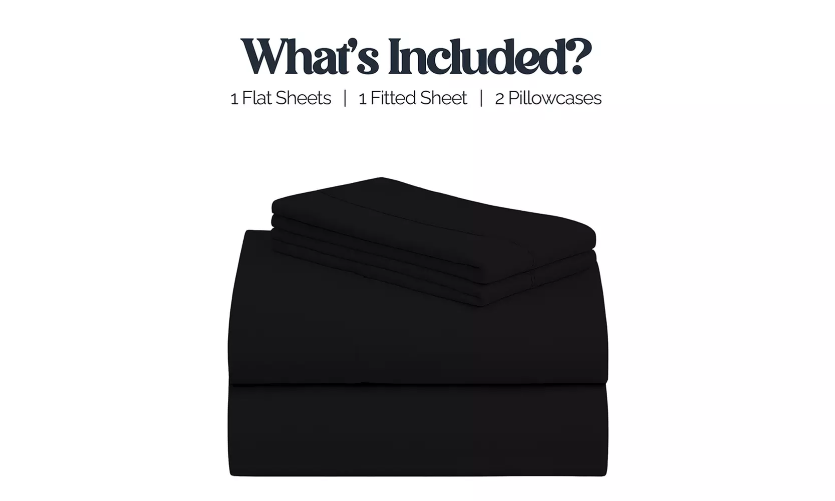 Bamboo Blend Cooling Sheets - 4PC Set, Ultra Soft & Wrinkle-Free