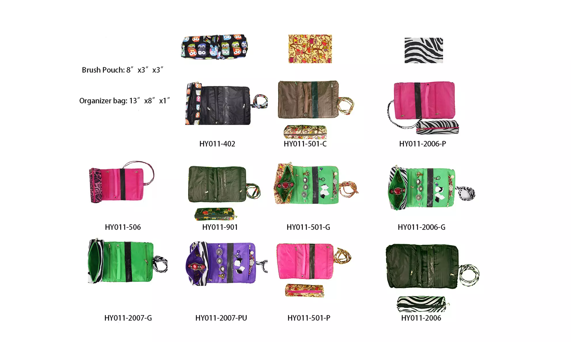 2pcs set Jewelry Rolling Bag - Primary Image