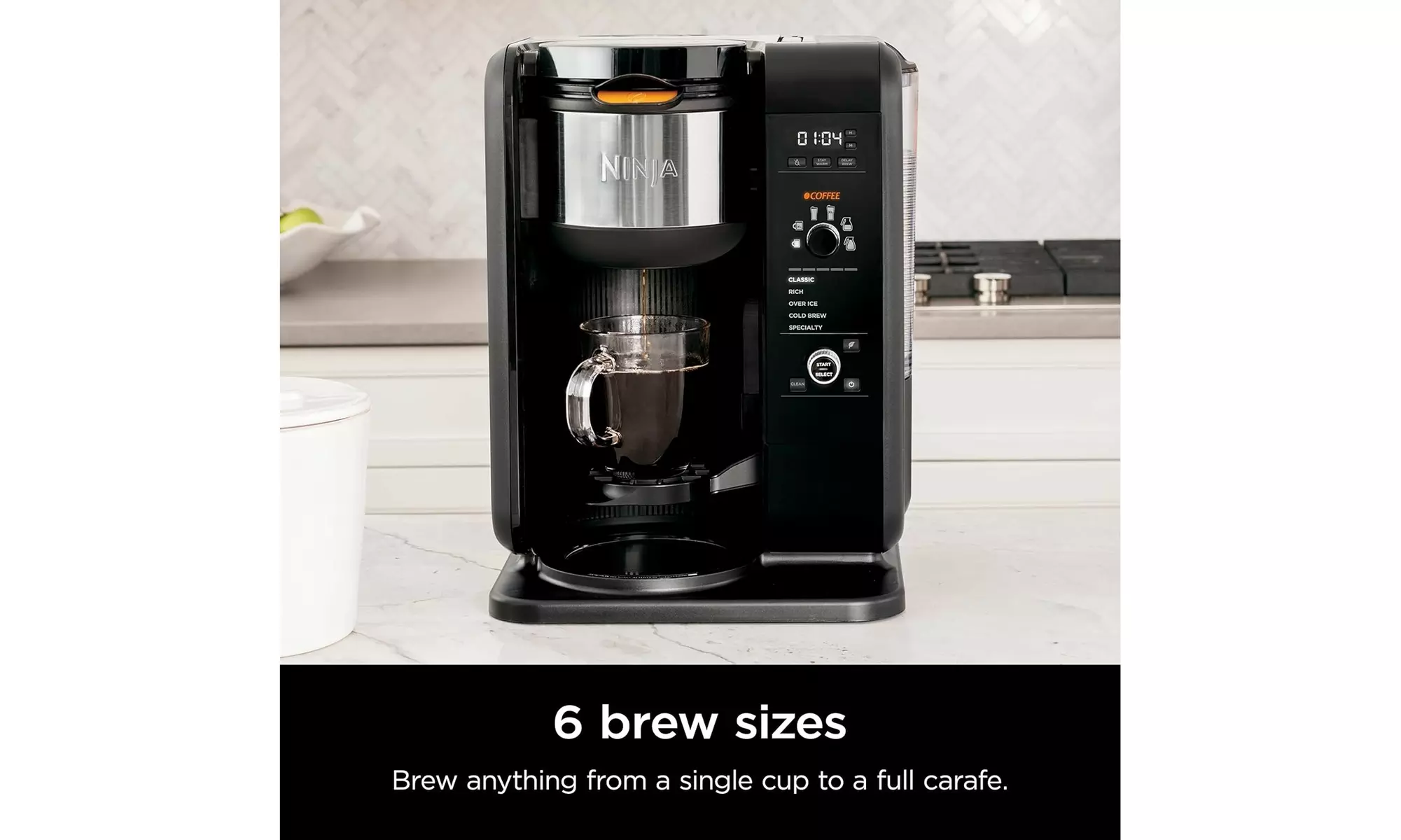 Ninja CP307 Hot & Cold Brew Coffee Maker, 10-Cup Thermal Carafe, Black