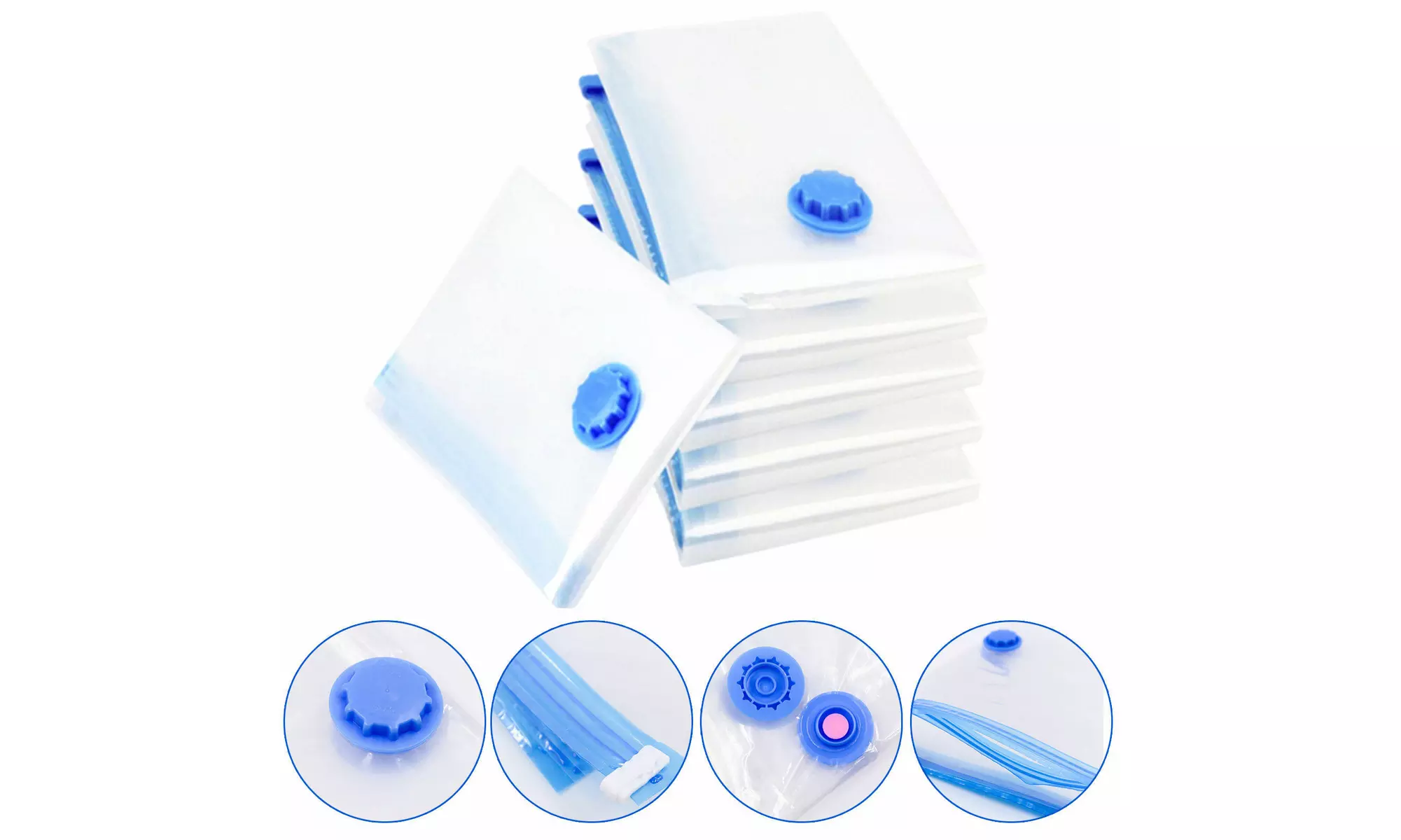 9 Pack: X5 SUPER Jumbo XL LARGEST Vacuum Space Saver Storage Bag  X4 Travel Bag - Primary Image