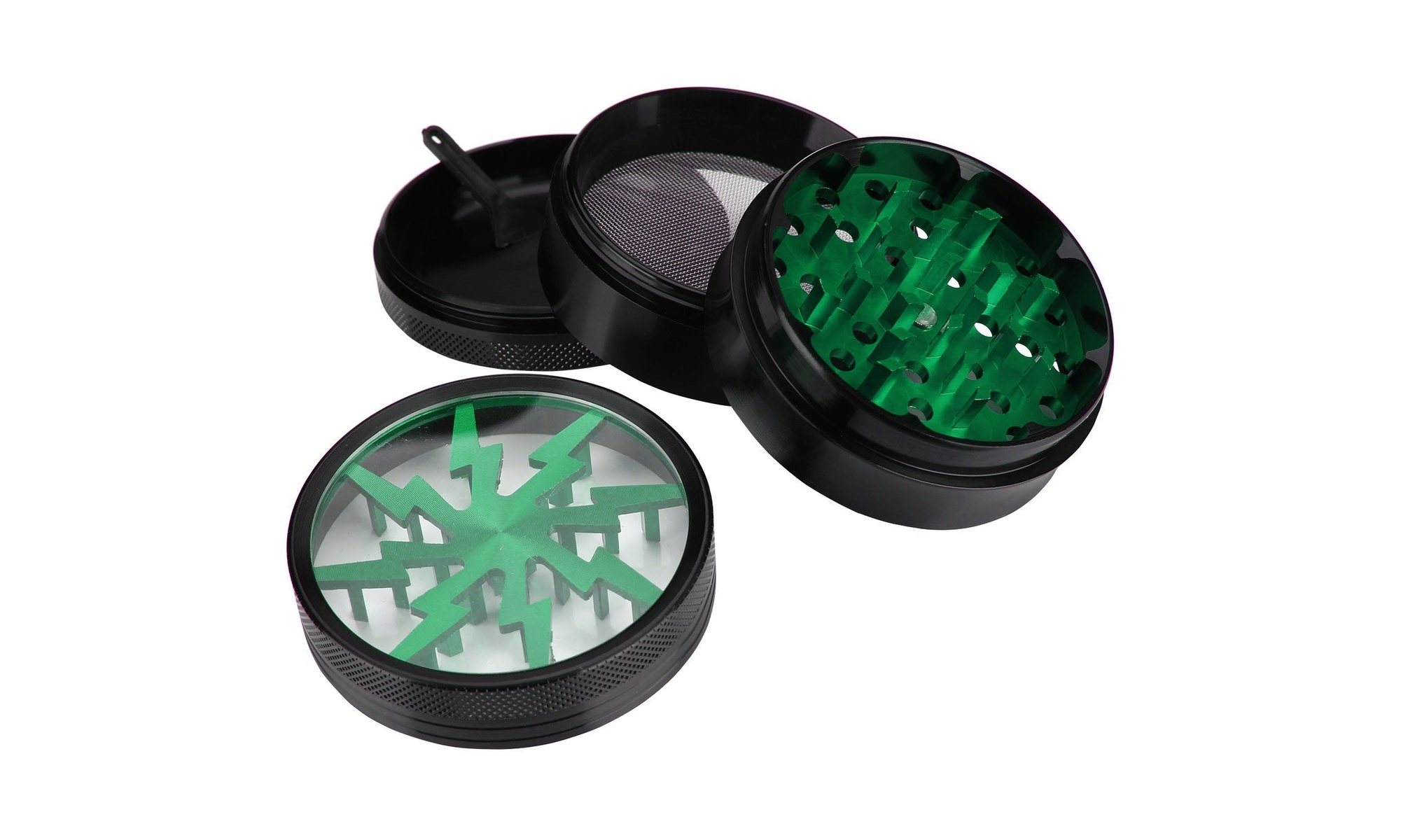 4-Layer Herb Grinders w/ Bonus Container (Small, Medium, Large)
