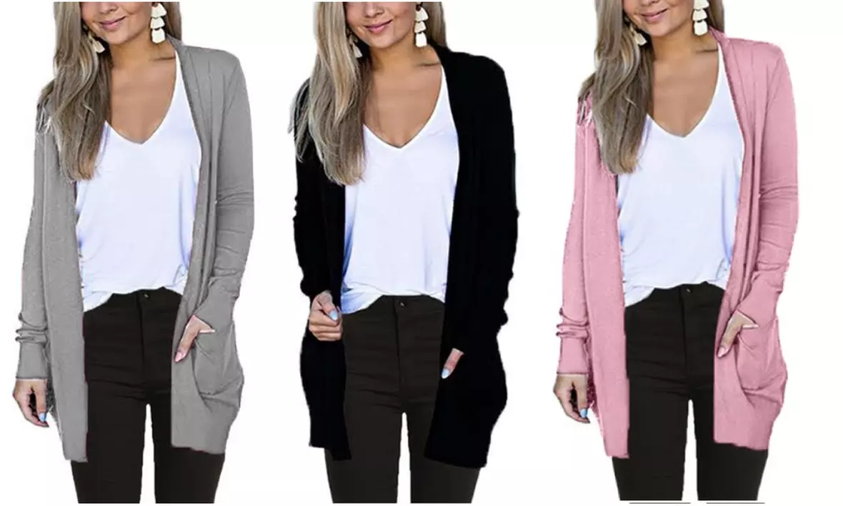 Leo Rosi Women's Poppy Lightweight Cardigan. Plus Sizes Available.  - Primary Image