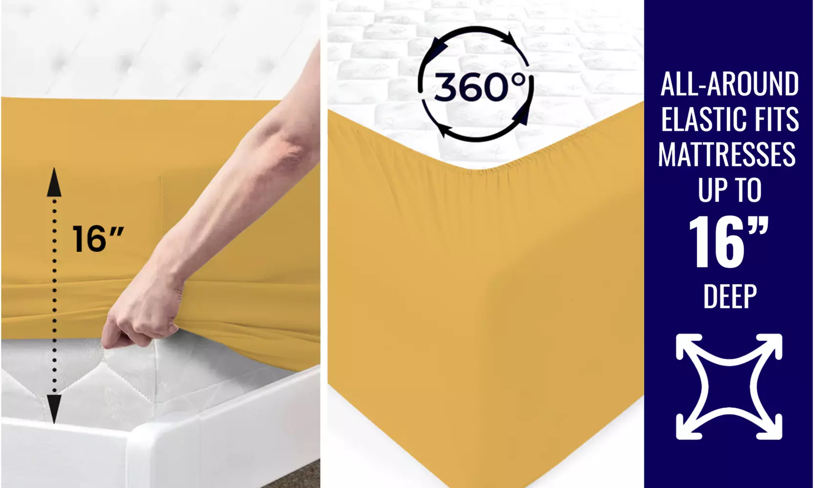 1800 TC Twin Sheet Set - 3PC Double Brushed Bamboo Blend