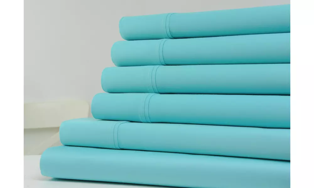 Kathy Ireland Gallery 1200 Thread Count Cotton Rich 6 Piece Sheet Sets