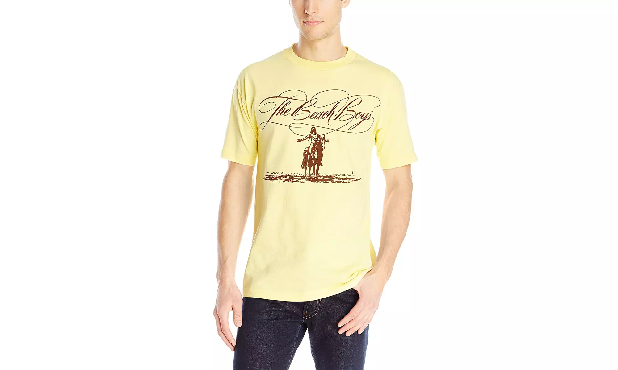 Bravado Men's The Beach Boys - Script Logo Horse T-Shirt - Primary Image