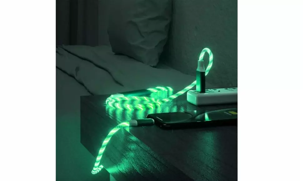 3-in-1 Flowing Luminous LED Fast Charging Cable  (3.3ft)