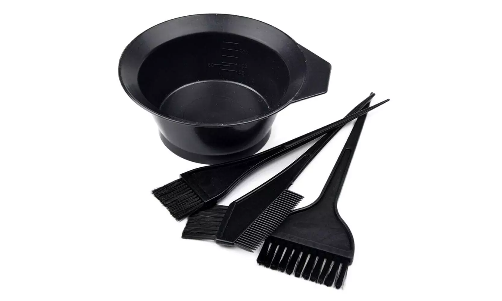 Hair Dye Color Brush and Bowl Set, 4Pcs Color Bowl Brushes Tool Mixing Bowl - Second Medium