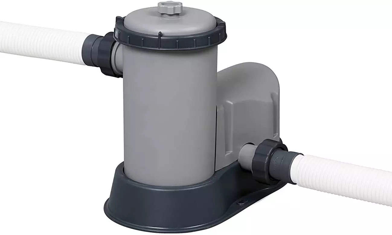 Bestway 18ft x 48in Steel Pro Round Frame Pool Set with Filter Pump and Ladder - Second Medium