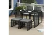 Costway Five-Piece Rattan-Effect Outdoor Dining Set - Second Medium
