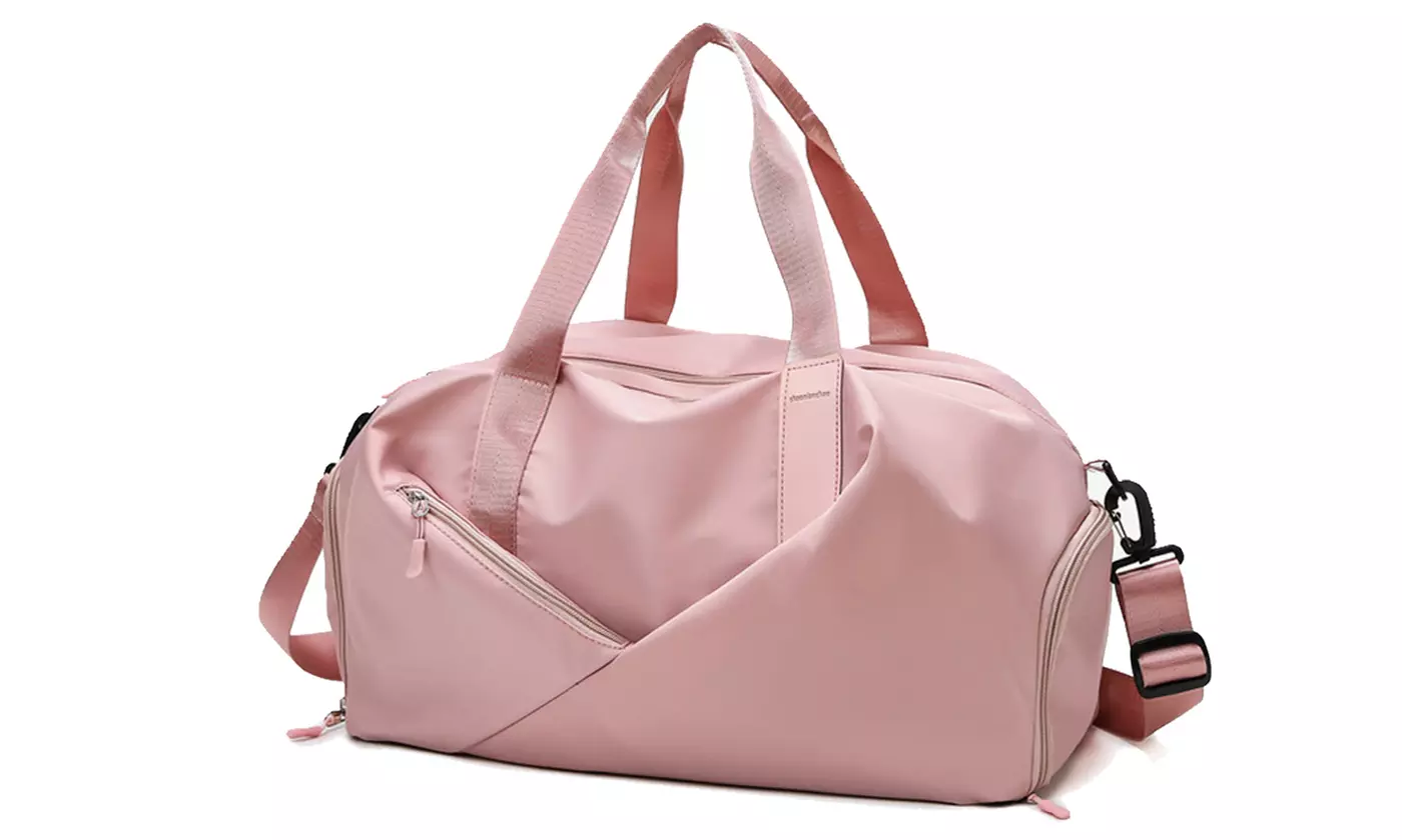 Large Sports Travel Duffel Bag Weekender Overnight Bag with Wet Pocket Gym Tote