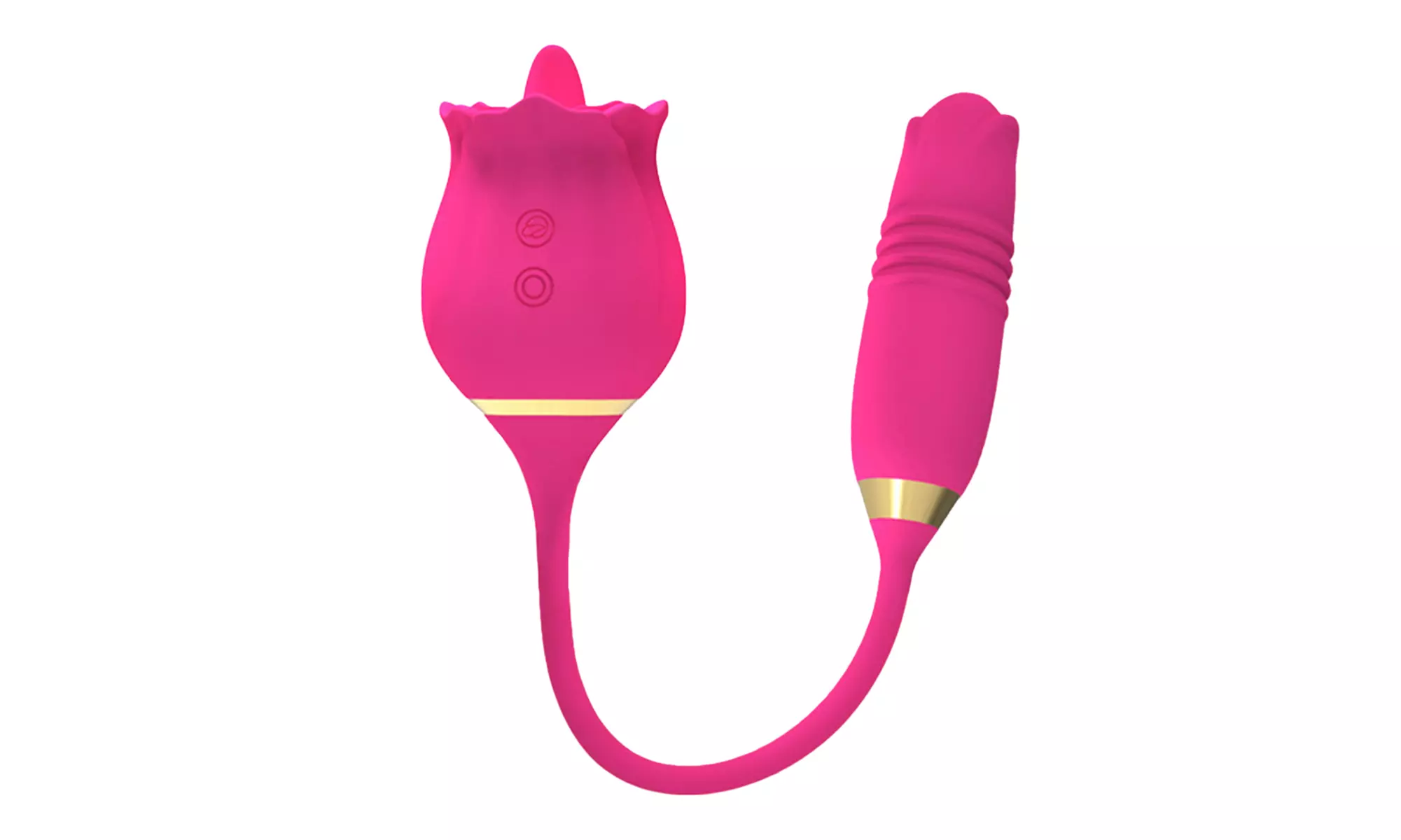 Rose Toy 3 In 1 Rose Clitoris G Spot Vibrator 10 Speeds for Couples - Primary Image