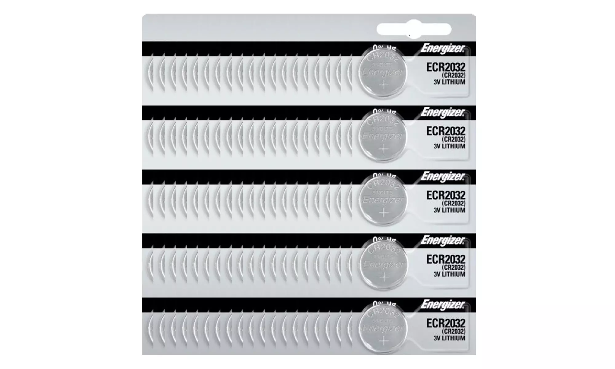 Energizer Lithium 3v CR2032 Batteries 240 mAh - 10, 20, 50 or 100 Pack