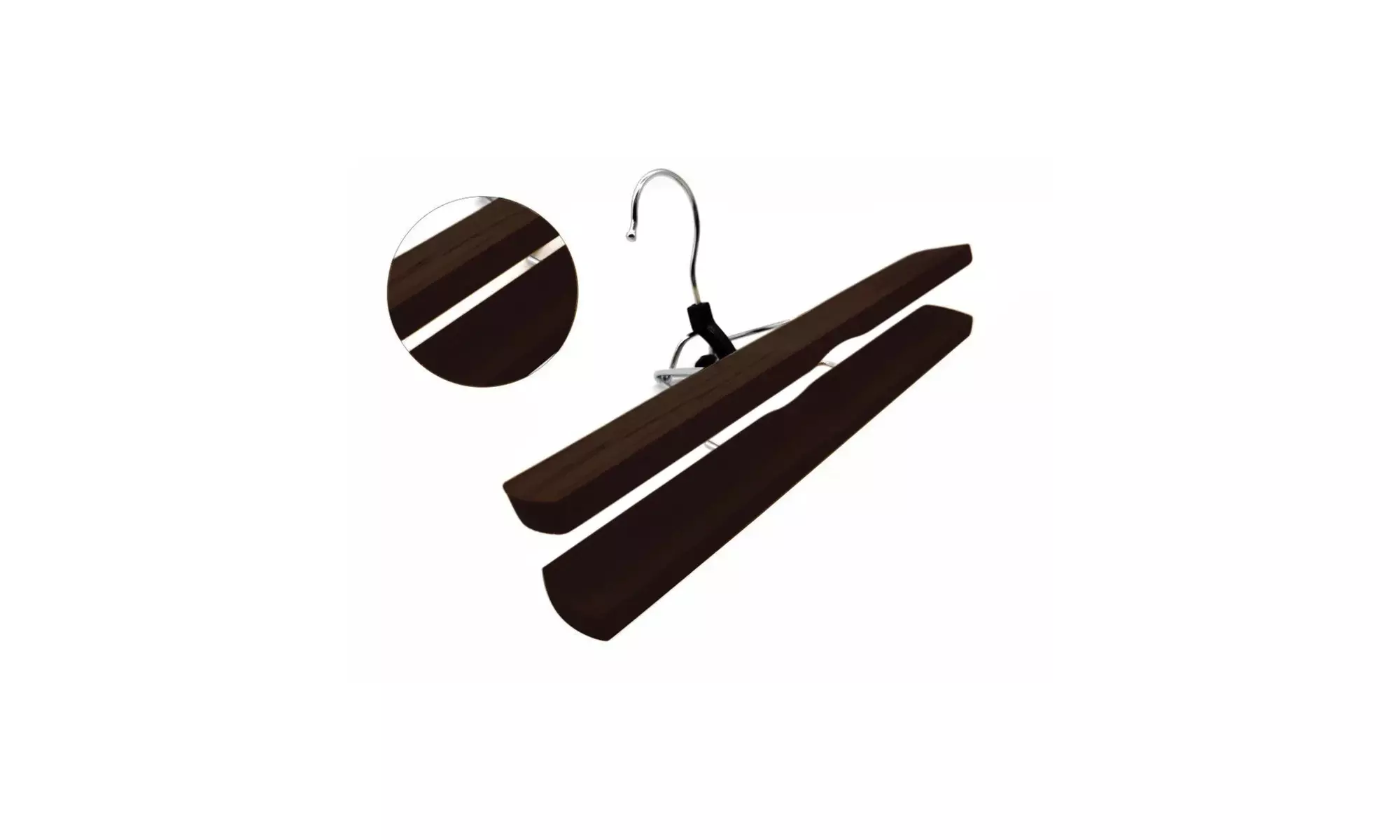 Set of 6 Trouser Clamp Hangers