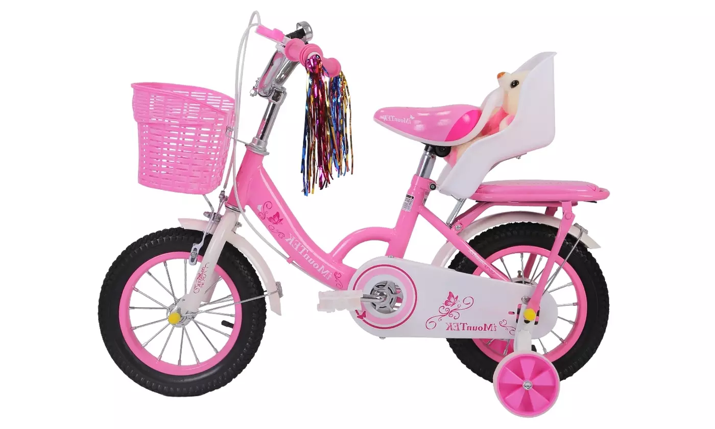 iMounTEK Kids' Bike with Helmet, Backpack, Streamers, & Training Wheels