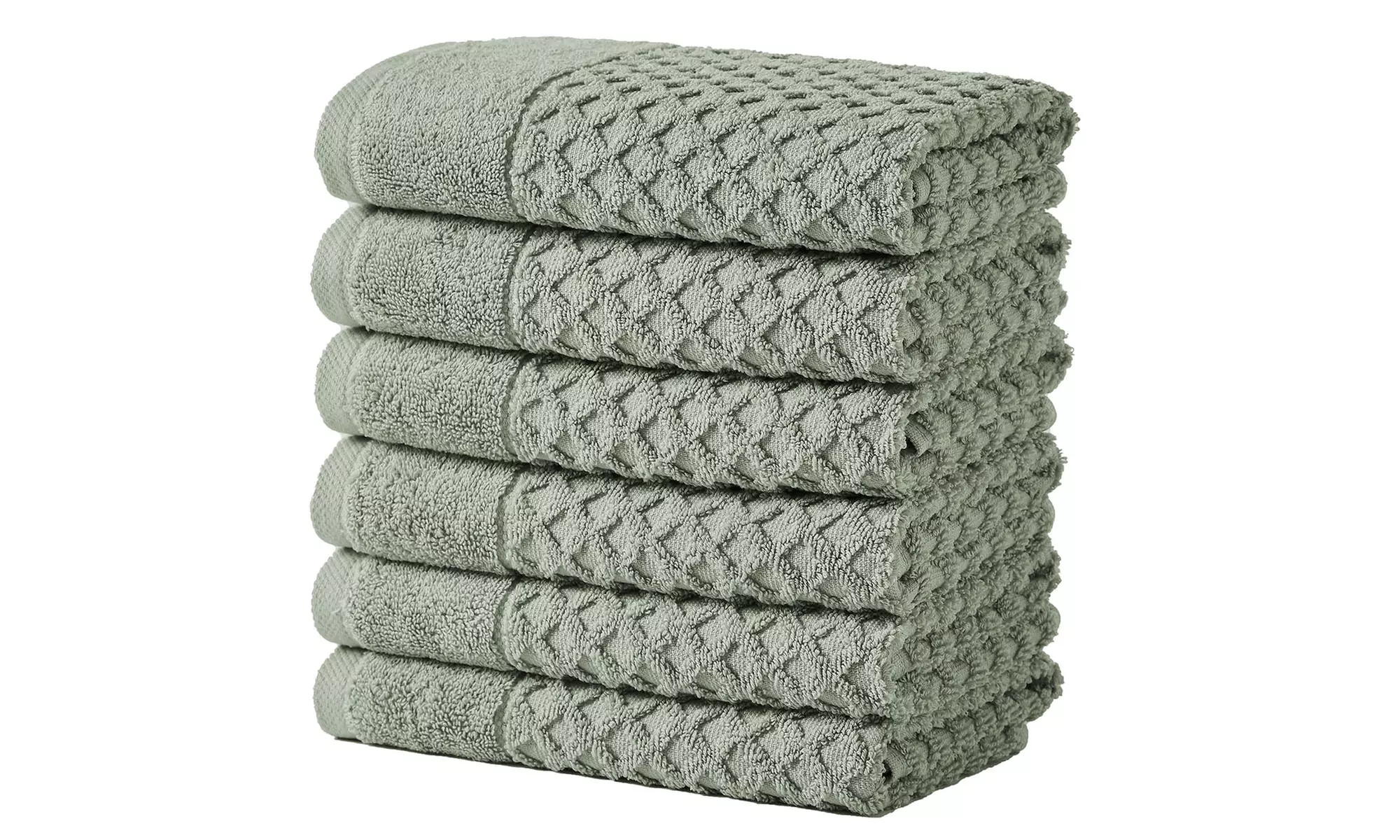 Ultra-Soft 100% Cotton Diamond Waffle Bath Towels