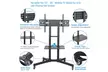 32 to 65 Inch Mobile TV Cart Universal Flat Screen Rolling TV Stand on Wheels - Second Medium